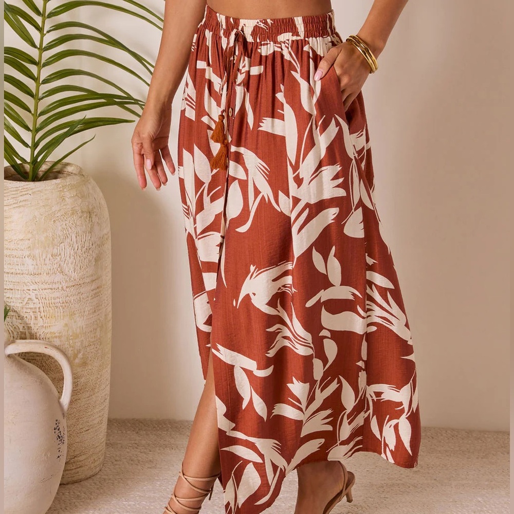 Vici Tassel Tie Maxi Skirt